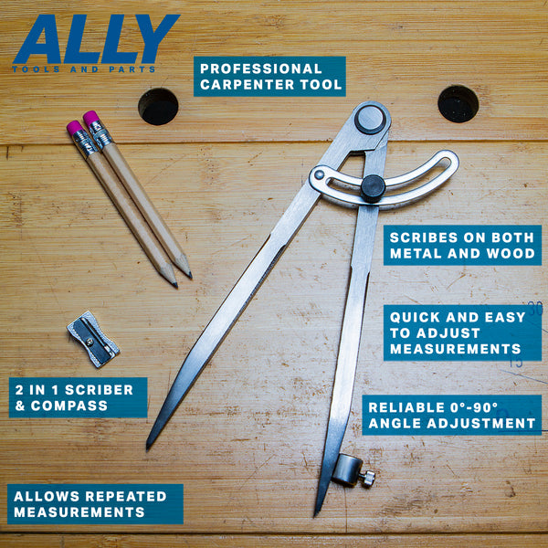 8 inch wing divider tool with pencil compass kit benefits