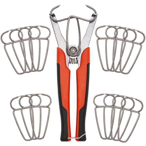 ALLY Tools Miter Spring Clamp Pliers with 16 Miter Spring Clamps