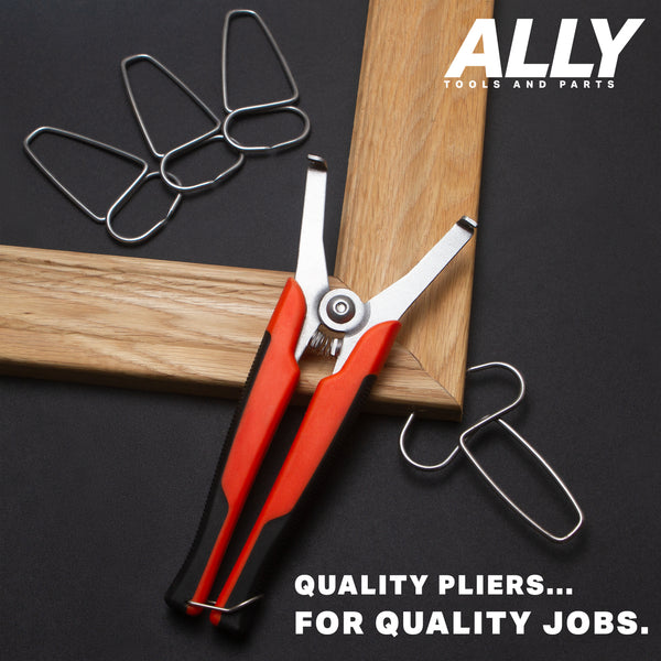 ALLY Tools Miter Spring Clamp Pliers with 16 Miter Spring Clamps