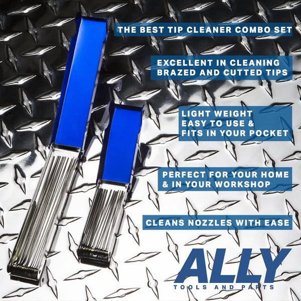 Tip Cleaner Set Carburetor Cleaner on Checkered Metal