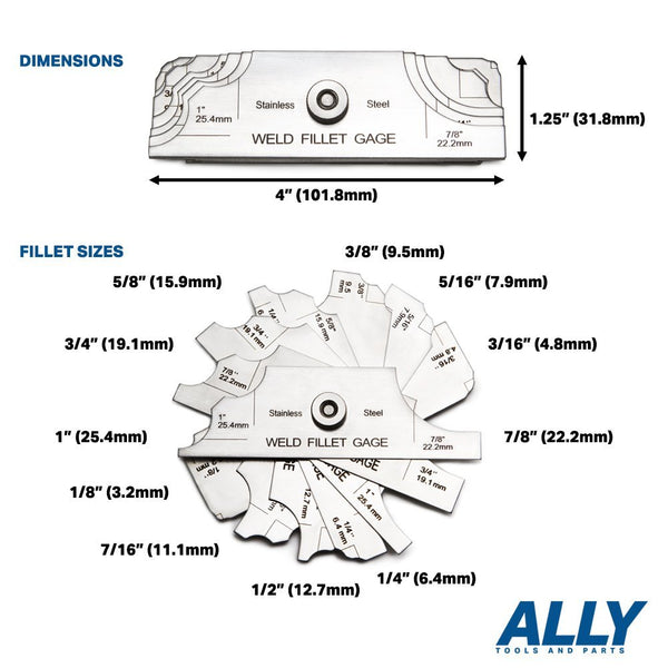 Welding Gauge Sizes