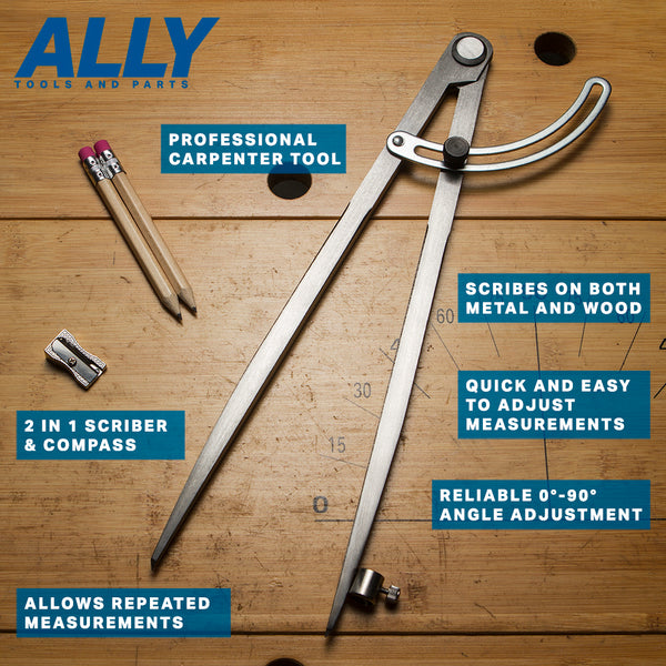 12 inch wing divider tool with pencil compass kit benefits