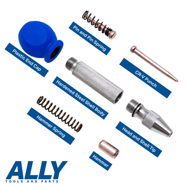 ALLY Tools Heavy Duty Automatic Center Punch w/Hardened Steel