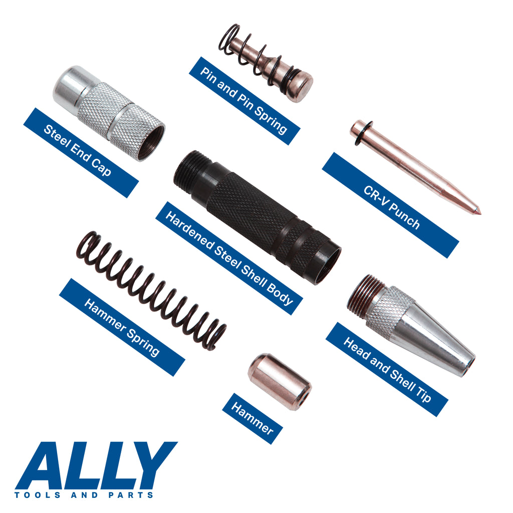 3PC SET 6 Inch Heavy Duty Automatic Center Punches | ALLY Tools and Parts
