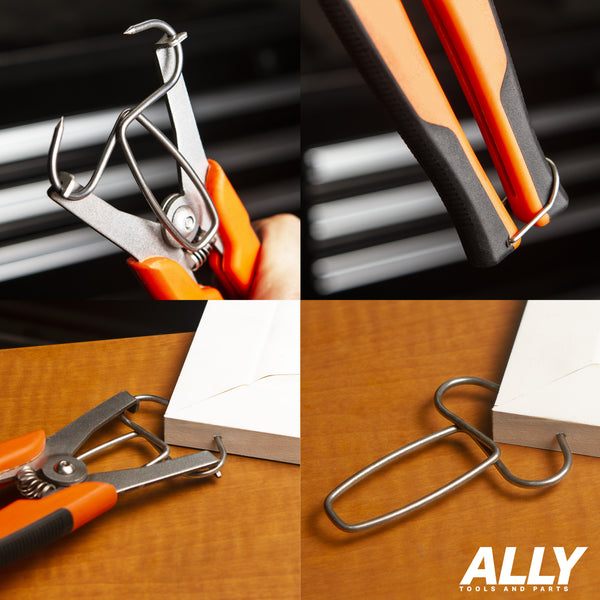 ALLY Tools Miter Spring Clamp Pliers with 16 Miter Spring Clamps